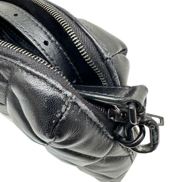 BALENCIAGA Quilted Leather Camera Bag Black 600325 Shoulder - Picture 10 of 14
